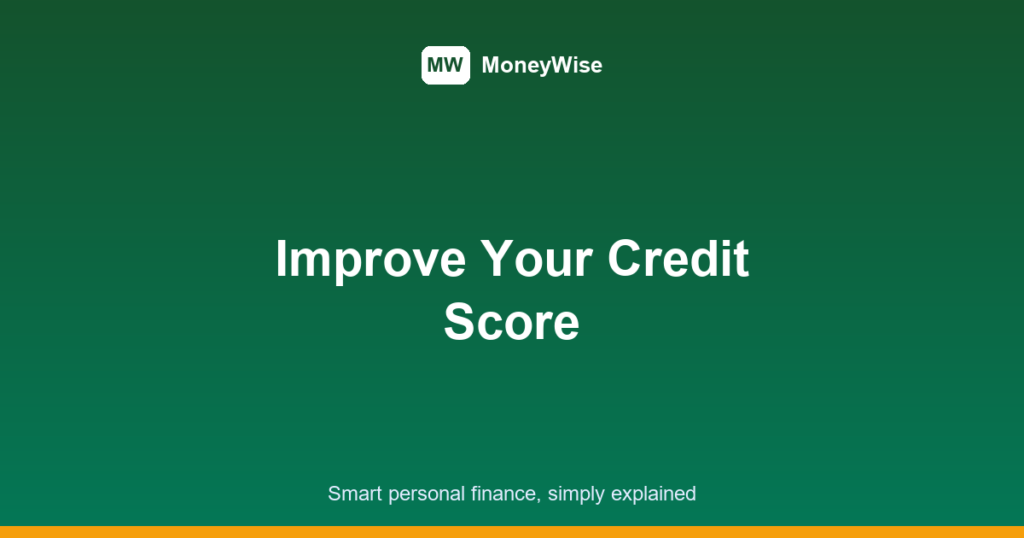 how to improve credit score featured image